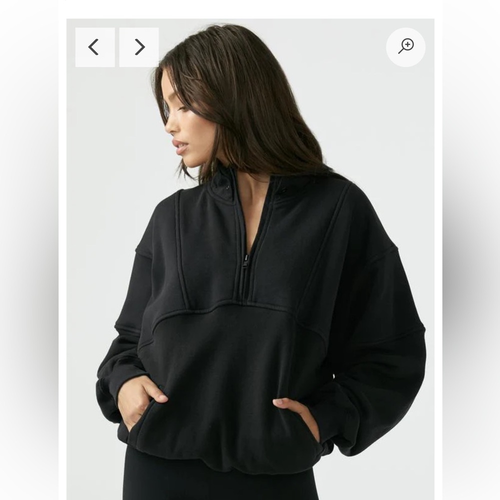 Joah Brown Retro half zip - one size - black